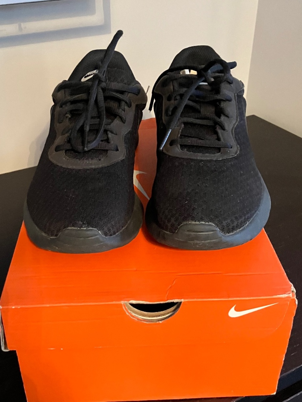 Nike Women's Low-Top Trainers Sneaker 9 Black/Black